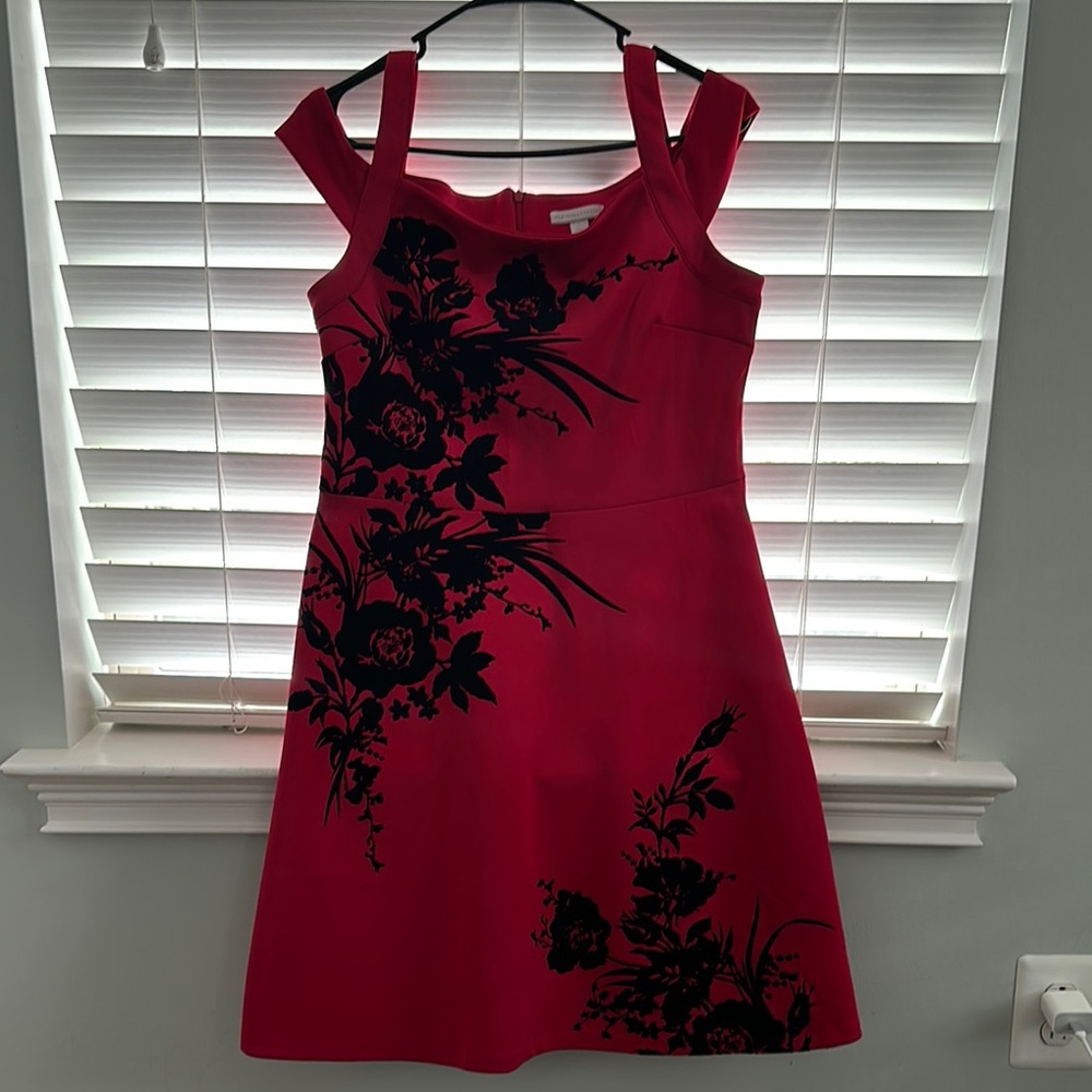 New York & Company Red A-Line Mini Dress Sleeveless